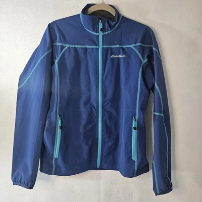 Chaqueta EDDIE BAUER First Ascent para mujer talla M azul cremallera completa resistente al viento Foto 1 de 4
