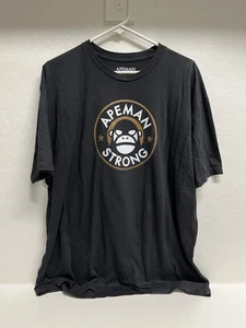 Apeman Strong Short Sleeve Logo Graphic Print T-Shirt Size 2XL Weightlifting XXL - Picture 1 of 7