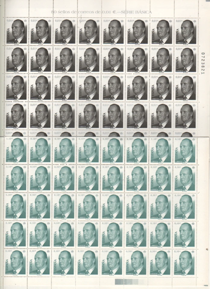 España Pliegos 80 sellos nuevos 1 y 10 cts     colección o franqueo (según foto) - Imagen 1 de 1