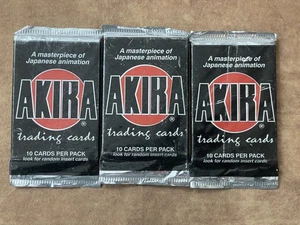 Lote de tarjetas coleccionables de animación japonesa de anime x3 Akira 1994 paquete sellado - Imagen 1 de 3