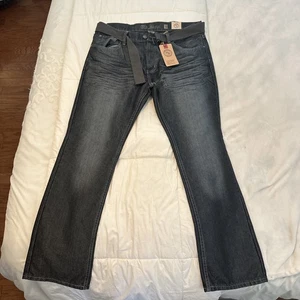 Old Skool Jeans Men’s Size 38 NWT Straight Leg Denim Blue Y2K Streetwear Style - Picture 1 of 4