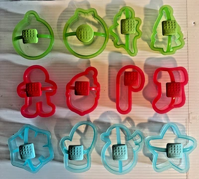 Cortadores de galletas navideñas de plástico Sweet Creations con agarre suave de Good Cook 12 quilates Foto 1 de 4