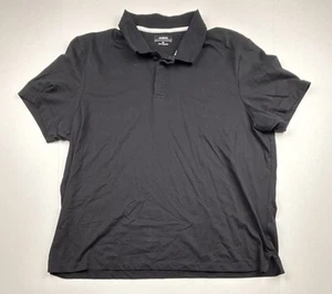 Polo Alfani Para Hombres XXL Negro Manga Corta 100% Algodón Suave Madagascar - Imagen 1 de 6