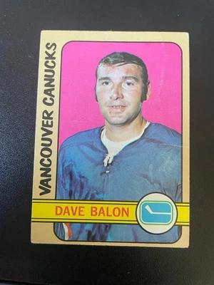 DAVE BALON #117 1972-73 Topps Hockey Free Comb Ship - Note Condition - Image 1 of 2