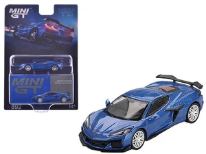 Mini GT 1:64 Diecast Chevrolet Corvette Z06 2023 Elkhart Lake Blue Metallic #892 - Picture 1 of 3