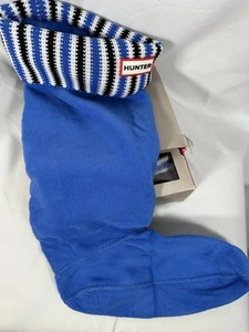 NWT Box Hunter Original Tall Adventure Blue Boot Socks in Size Large - Picture 1 of 4