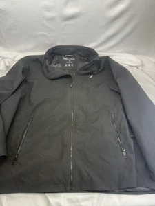 NAUTICA MEN'S 4XT BLACK ZIP JACKET - WATER AND WIND RESISTANT - Picture 1 of 11