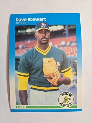 1987 Fleer - #406 Dave Stewart lc1 - Image 1 of 2