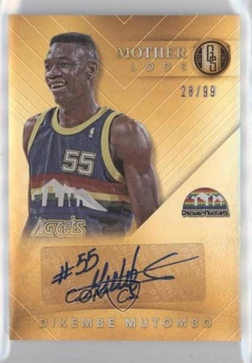 2015-16 Panini Gold Standard Mother Lode /99 Dikembe Mutombo #ML-DM Auto HOF - Image 1 of 2