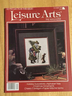 Leisure Arts Magazine Dec 1994 Santa's Journey Alphabet Tree Thread Ornaments - Image 1 of 3