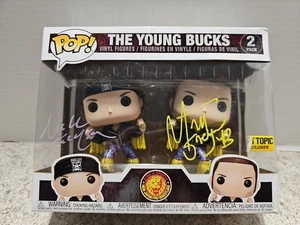 Funko Pop! The Young Bucks Matt y Nick Jackson Firmado Hot Topic Excl. Abovedado - Imagen 1 de 18