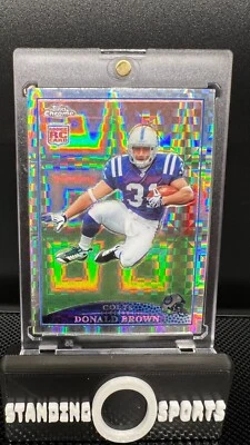 2009 Topps Chrome Refractor Donald Browm (Colts) - Image 1 of 2
