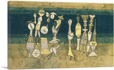 Impresión artística en lienzo de comedia 1921 de Paul Klee Foto 1 de 4