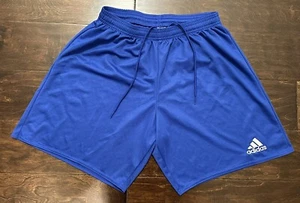 Boys Adidas Parma 16 Blue/White Soccer/Training Shorts AJ5882- Size Medium - Picture 1 of 14