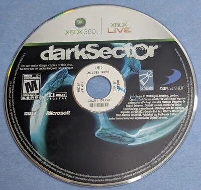 Dark Sector Microsoft Xbox 360 Disc Only Tested and Works - Image 1 of 3