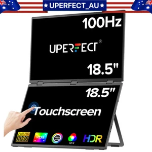 Touch Delta 18.5" Portable Monitor Extender Dual Screen 1080P For Laptop PC PS5 - Picture 1 of 23