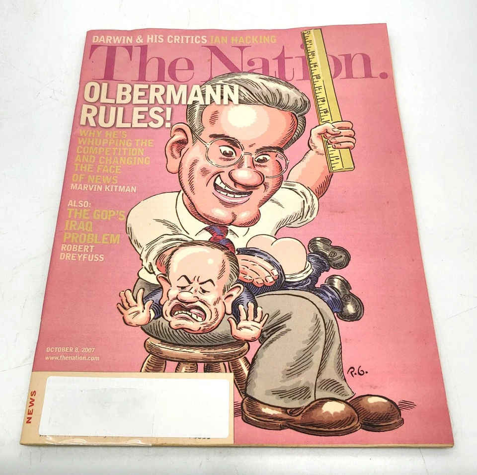 The Nation October 8, 2007 Magazine Darwin & His Critics Olbermann Rules (As-Is) Foto 1 de 4