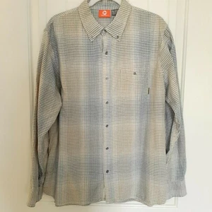 Merrell Men's Long Sleeve Plaid Button Down Blue Green Size XL - Picture 1 of 9