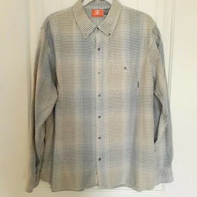 Merrell Long Sleeve Plaid Button Down Blue Green Size XL - Image 1 of 4