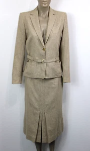 Vintage GUY LAROCHE DIFFUSION Women’s Suit Jacket & Skirt Fitted France Sz 38 - Picture 1 of 21