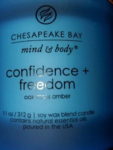 Chesapeake Bay Candle Scented Candle Confidence + Freedom Oak Moss Amber 11 oz - Picture 1 of 6