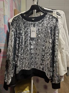 MK Sequined Jumper Small - Picture 1 of 5