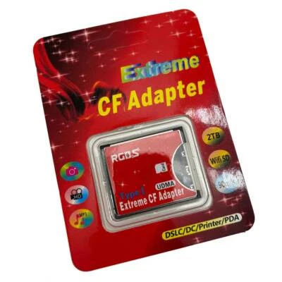 SDHC SDXC SD to CF Compact Flash Type I Card Converter UDMA Card Adapter - Image 1 of 4