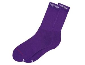 100% Authentic Supreme x Crew Socks Logo Red Pink Olive Purple Black (ONE PAIR)