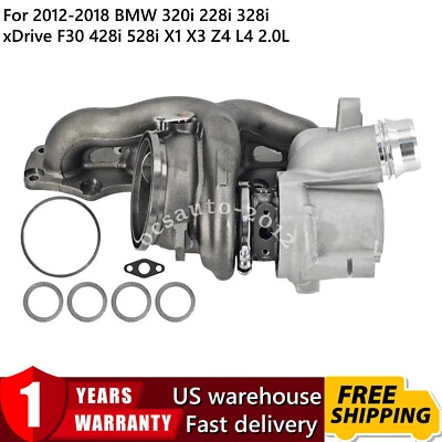 Turbo Turbocharger for BMW X1 X3 X4 Z4 320i 228i 328i xDrive F30 528i 428i 2.0L - Image 1 of 4