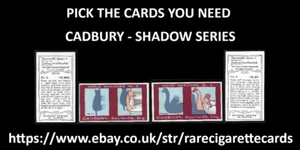 CADBURY - SHADOW SERIES - PICK THE CARDS YOU NEED - Picture 1 of 9