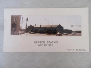 Vintage NEWTON KS KANSAS Train Station Depot 1984 Photo Photograph Wm Neal Lewis - Picture 1 of 1