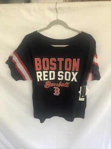 Boston Red Sox Damen Large T-Shirt 5th and Ocean Kurzarm Fan Tee Größe L - Bild 1 von 4