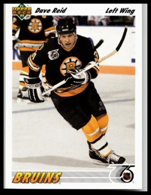 1991-92 Upper Deck #531 Dave Reid Boston Bruins - Image 1 of 2