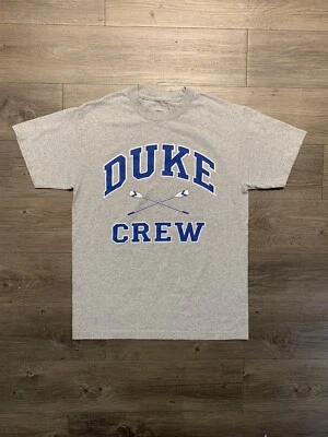 Camisa De Colección Duke Blue Devils Para Hombres Mediana Crew Equipo de Remo NCAA Gris Y2K Foto 1 de 4