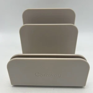 Caraway Magnetic Pot Pan Holder Organizer Storage Kitchen Beige Read - Picture 1 of 7