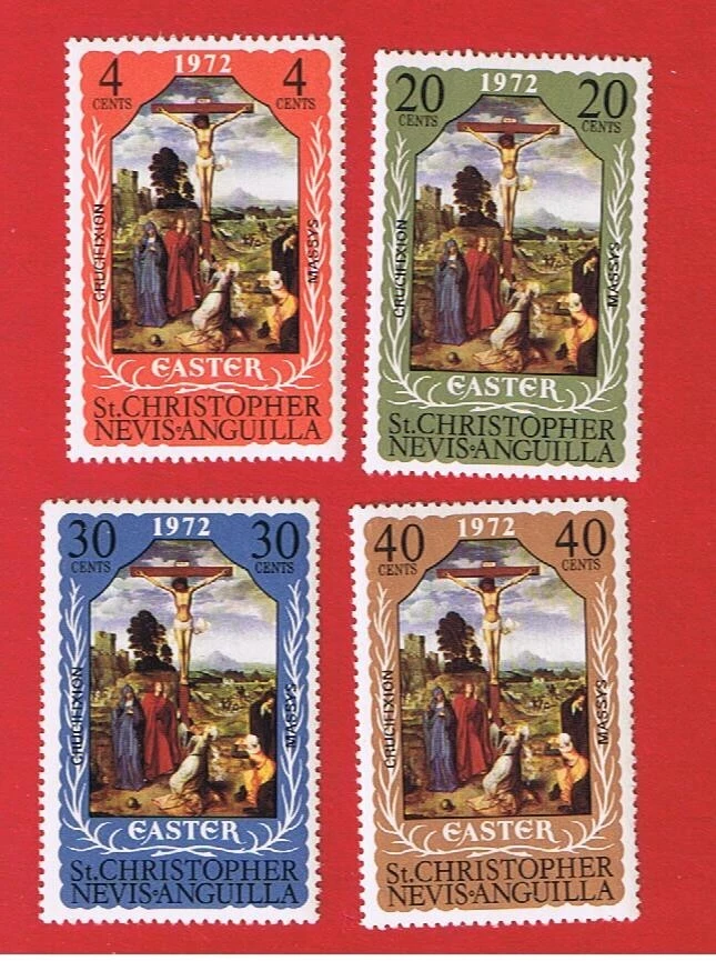 St. Kitts-Nevis  #249-252  MNH OG   Easter    Free S/H - Image 1 of 1