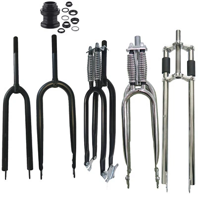 DONSP1986 26" Bicycle Fork with Headset, 1" Threaded (NON)Suspension, Rigid - Image 1 of 3
