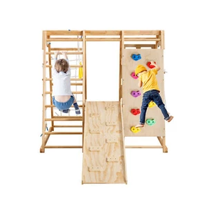 Toddler 8in1 Indoor Playground Climbing Toy Set w/h Slide Swing Climbing Net USA - Picture 1 of 8