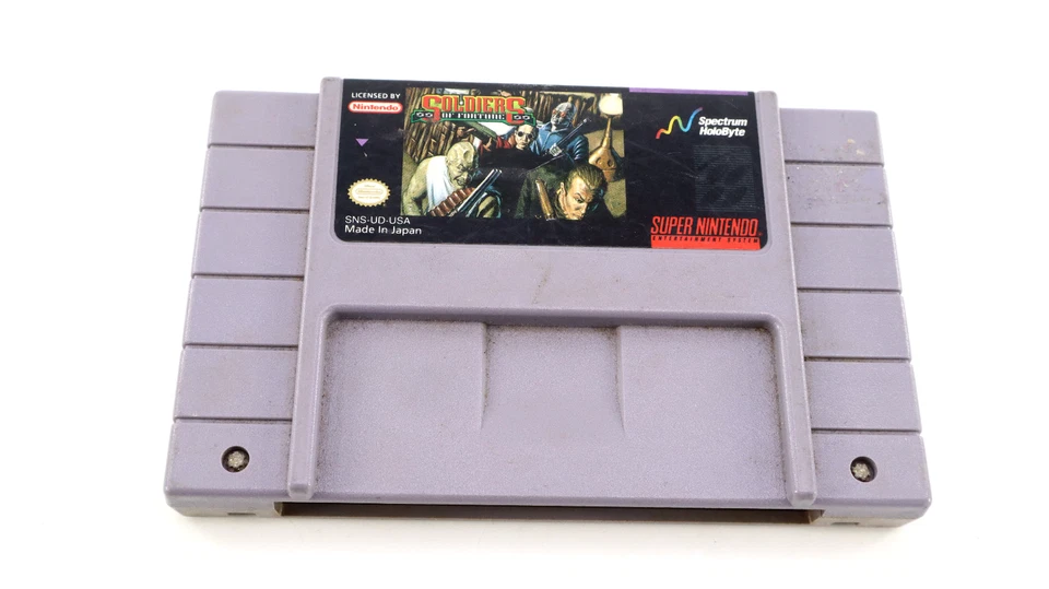 Soldier of Fortune Super Nintendo 1993 SNES probado contactos de trabajo limpios Foto 1 de 3