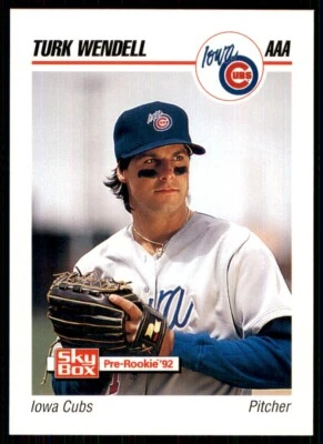 1992 SkyBox AAA Turk Wendell Iowa Cubs #109 - Image 1 of 2
