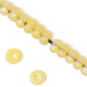 Czech Seed Beads 40Gr Vials 10/0 Matt Lemon Yellow