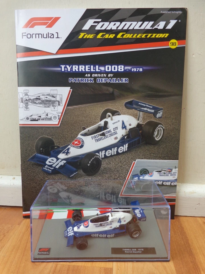 1/43 F1 FORMULA 1 CAR COLLECTION - 1978 TYRRELL 008 PATRICK DEPAILLER CAR #98 - Image 1 of 2