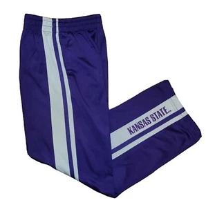 Nike "Kansas State" Purple And Silver Open Hem Track Pants Youth Medium 12-14 - Picture 1 of 5
