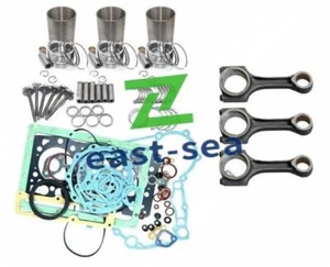 Rebuild Kit+3pcs Connecting Rod For Yanmar 3TNE88 Engine Loader SL3635 3635 3935 - Picture 1 of 8