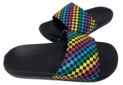 Vans Women's Off The Wall Range Slip On Slide Sandals Black/Multi Size:6 165H - Image 1 of 4