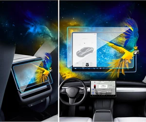 2pcs Screen Protector for 2024 Tesla Model 3, 15.4" Center & 8" Rear Seat Touchs - Picture 1 of 9