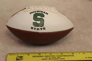 6" MINI FOOTBALL MICHIGAN STATE (FAIR CONDITION) - Picture 1 of 3