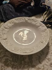 Over and Back Portugal WHITE RIM BOWL 14" Embossed 
