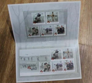 MINT 2016 CENTENARY OF SERVICE VIETNAM WAR STAMP PACK - INC STAMP SET + MINI SHE - Picture 1 of 1