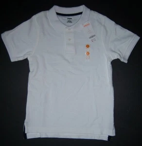 NWT Gymboree Boys White Short Sleeve Uniform Polo Shirt Size 7 - Picture 1 of 1